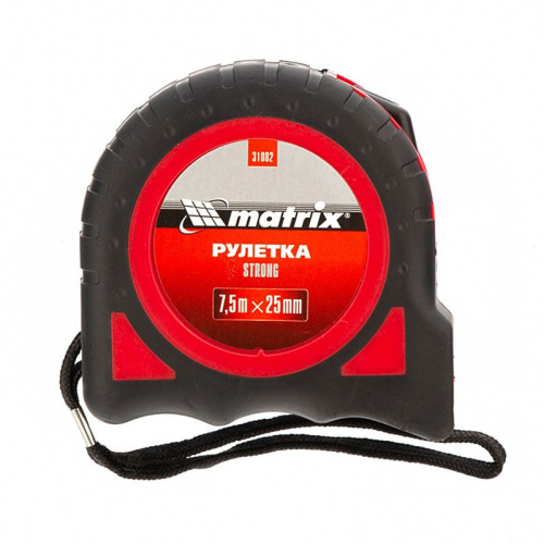  Рулетка Matrix 31082 Strong 7.5м х 25мм обрезиненный корпус