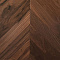 Wood Bee Chevron  Американский Орех Кангари гладкий глянец Cangaree, UV-лак gloss 30±5% (правая) (миниатюра фото 1)